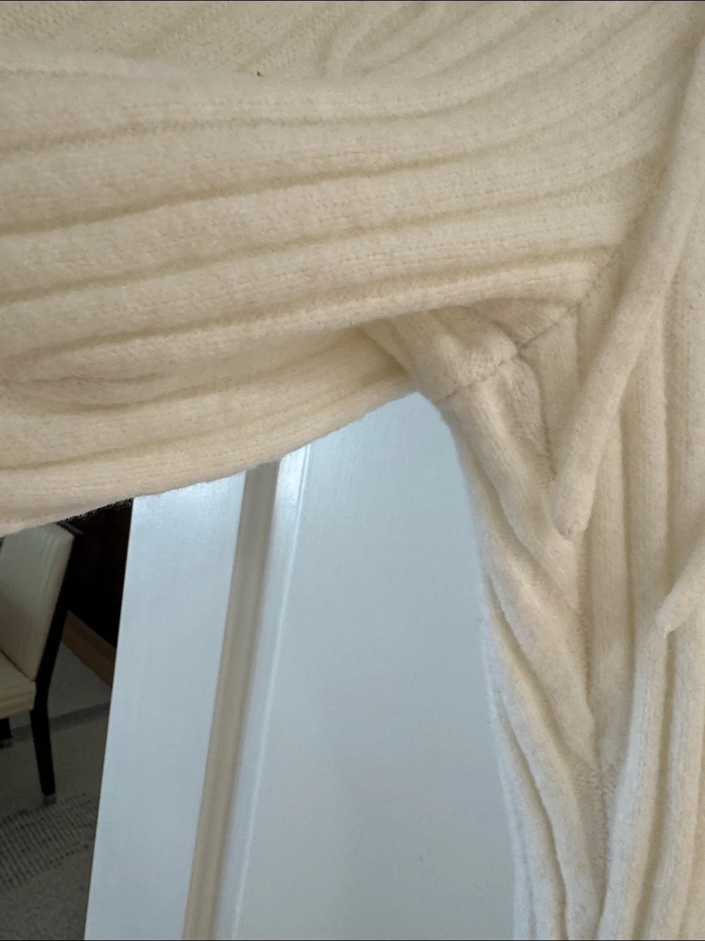 ALO Yoga Ivory Cable-Knit Drawstring Joggers